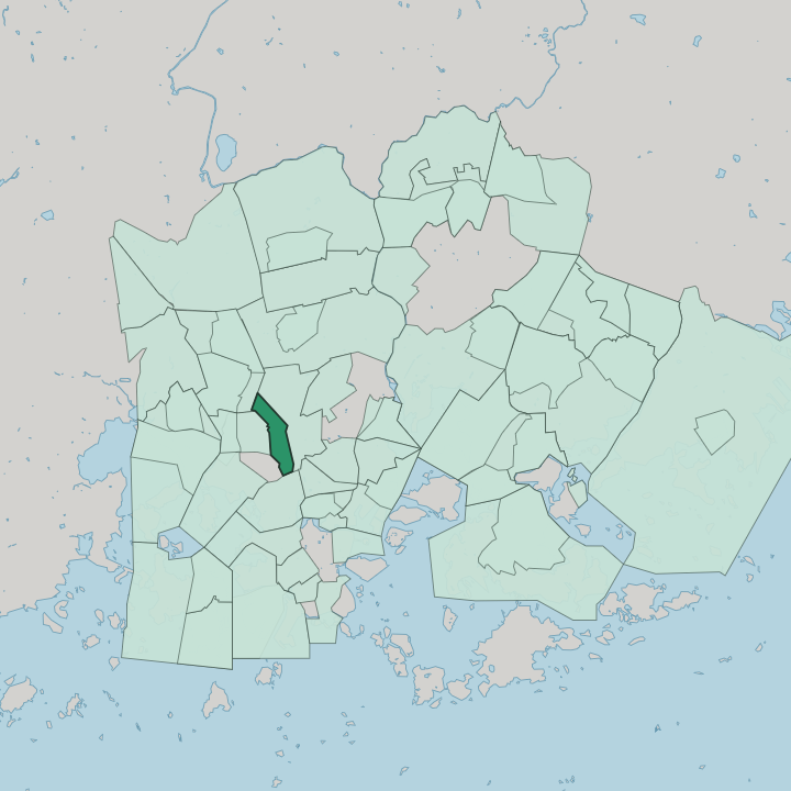 Map showing Länsi-Pasila — In Helsinki