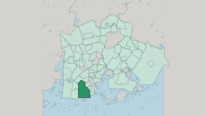Map of Länsisatama in Helsinki
