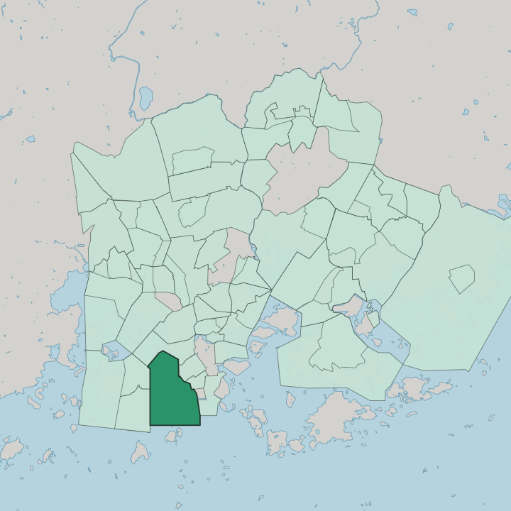 Map showing Länsisatama — In Helsinki