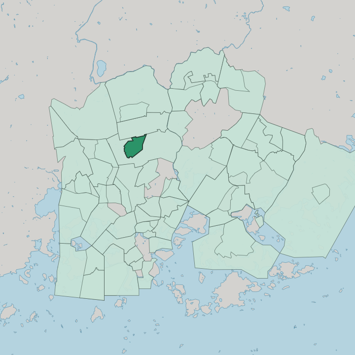 Map showing Maunula — In Helsinki