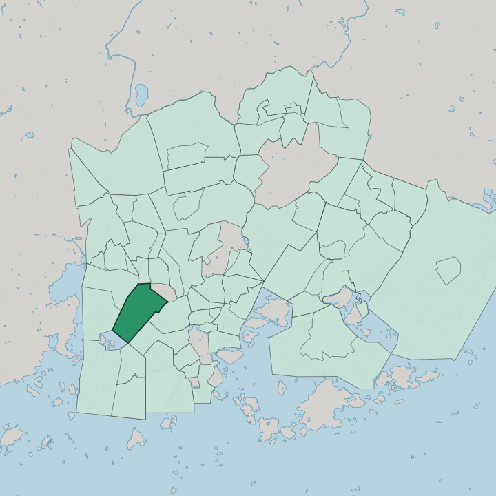 Map showing Meilahti — In Helsinki