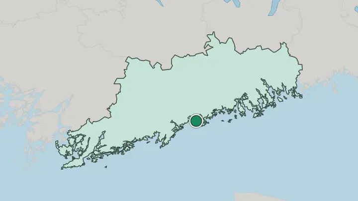 Map of Helsinki in Finland