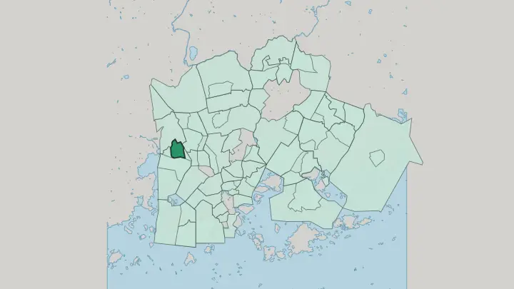 Map of Munkkivuori in Helsinki