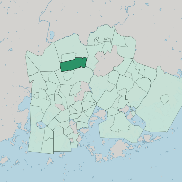 Map showing Pakila — In Helsinki