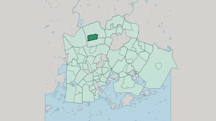 Map of Paloheinä in Helsinki