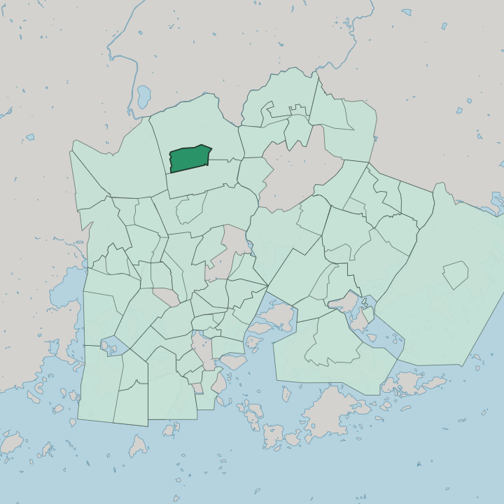 Map showing Paloheinä — In Helsinki