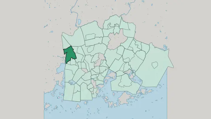 Map of Pitäjänmäki in Helsinki