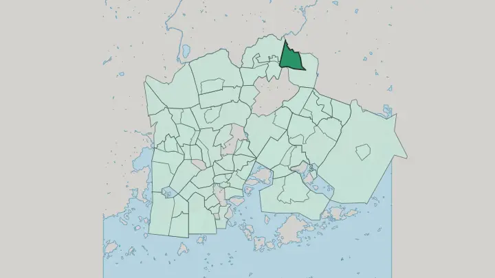Map of Puistola in Helsinki