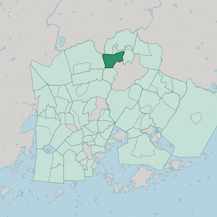 Map showing Tapaninvainio — In Helsinki