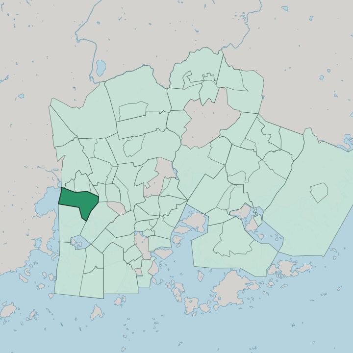 Map showing Vanha munkkiniemi — In Helsinki
