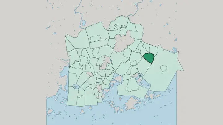Map of Vartioharju in Helsinki