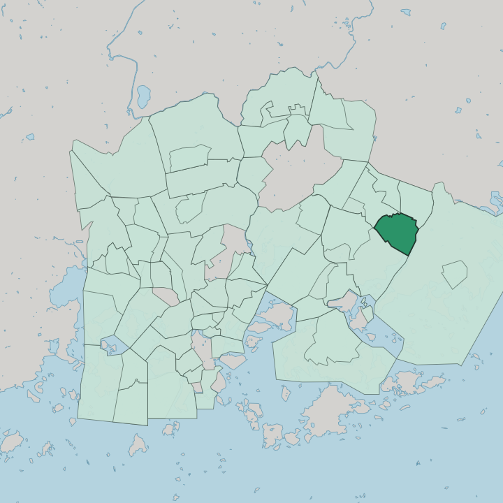 Map showing Vartioharju — In Helsinki