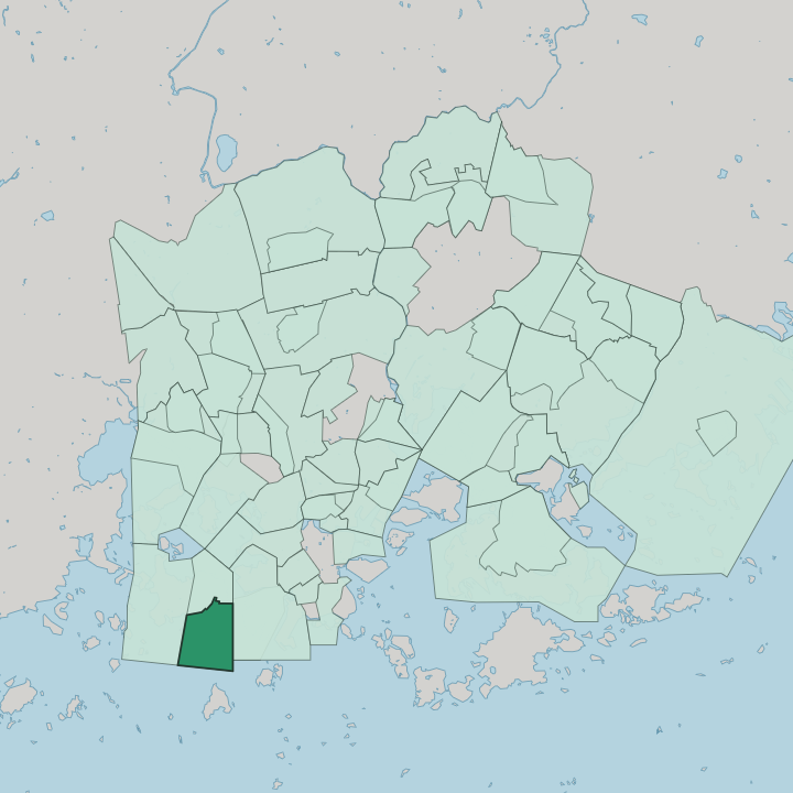 Map showing Vattuniemi — In Helsinki