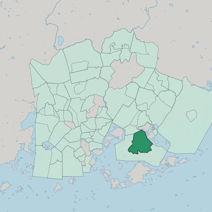 Map showing Yliskylä — In Helsinki