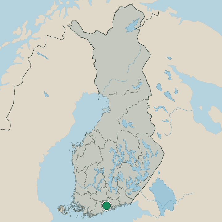 Map showing Tuusula in Republic of Finland