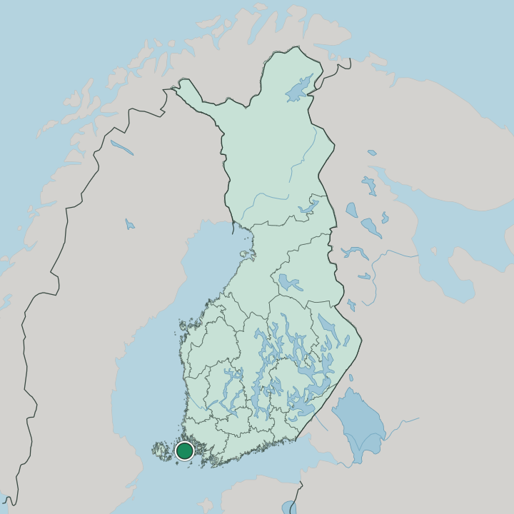 Map showing Houtskär — In Finland