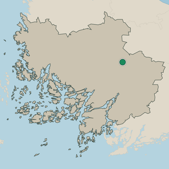 Map showing Koski Tl in Varsinais-Suomi