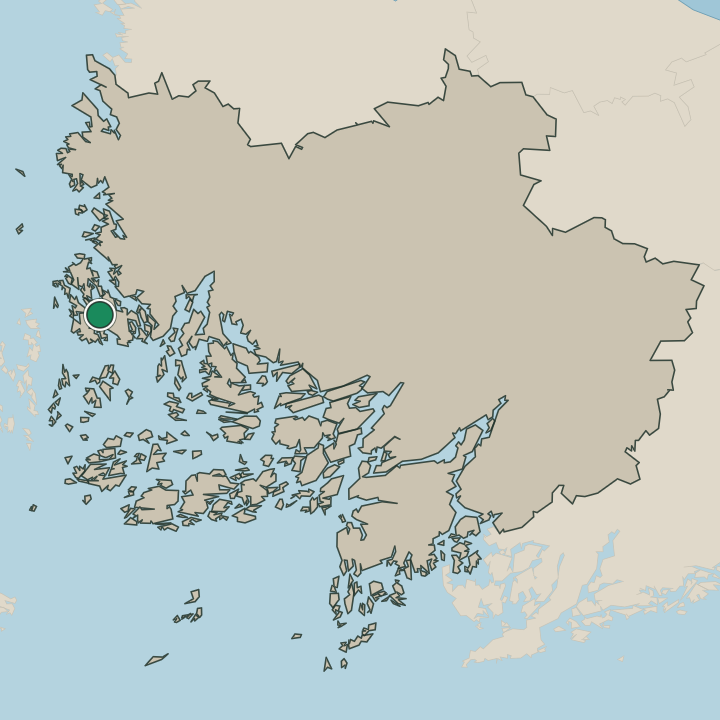 Map showing Kustavi in Varsinais-Suomi