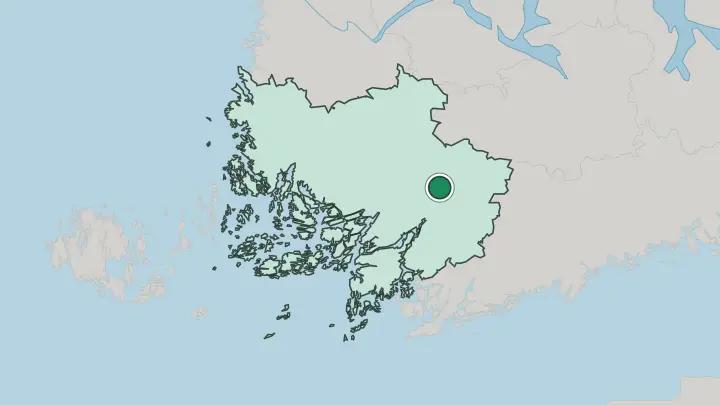 Map of Kuusjoki in Finland