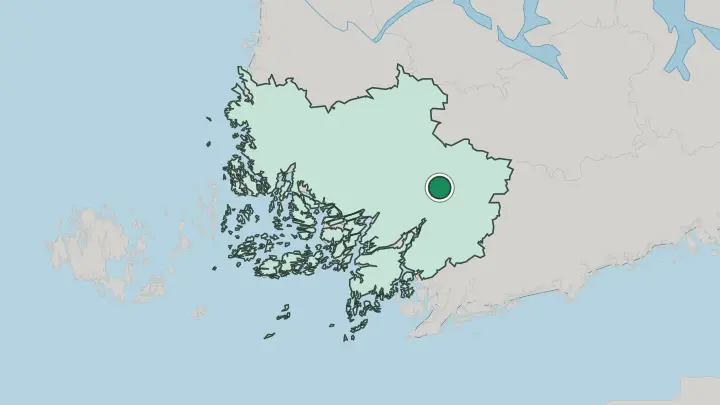 Map of Kuusjoki in Finland