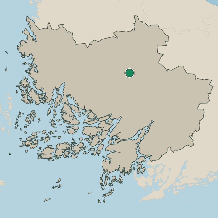 Map showing Kyrö in Varsinais-Suomi