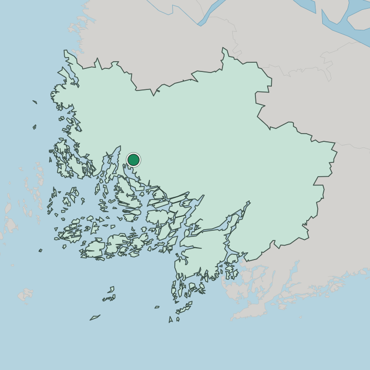 Map showing Lemu — In Varsinais-Suomi
