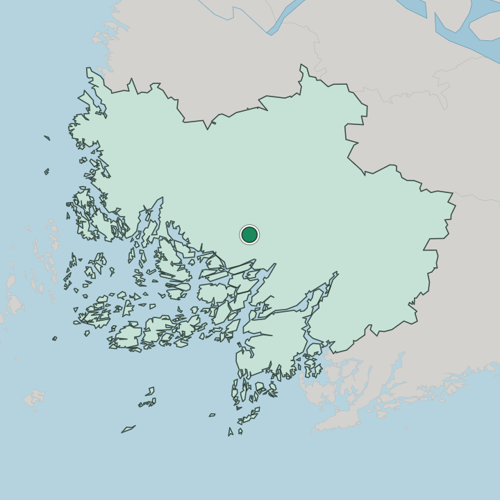 Map showing Lieto — In Varsinais-Suomi