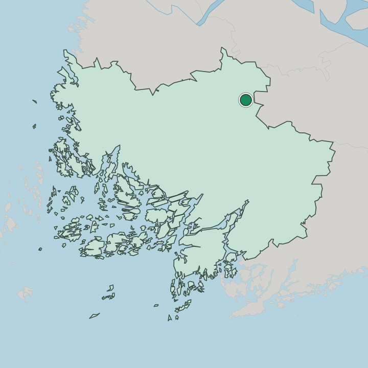 Map showing Loimaa — In Varsinais-Suomi