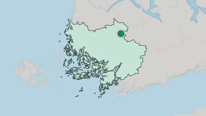 Map of Loimaa in Finland