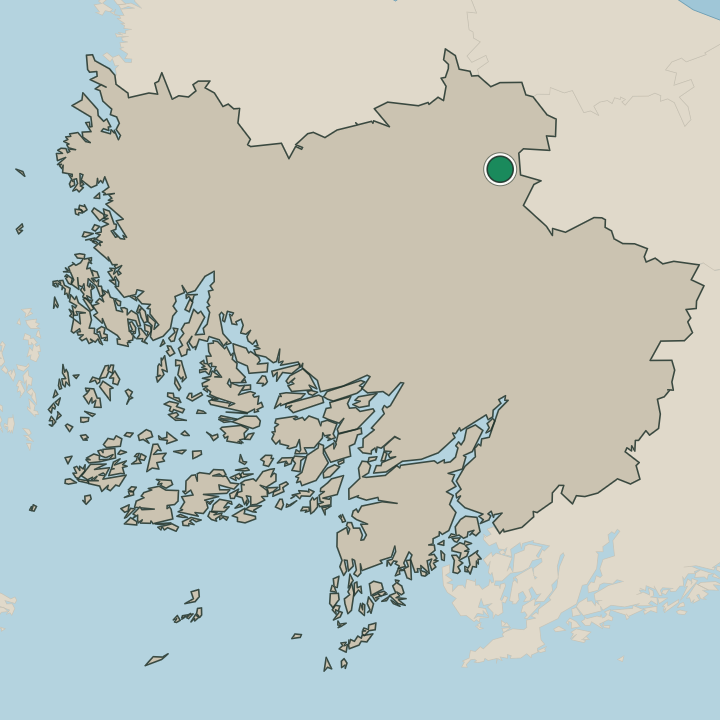 Map showing Loimaa in Varsinais-Suomi