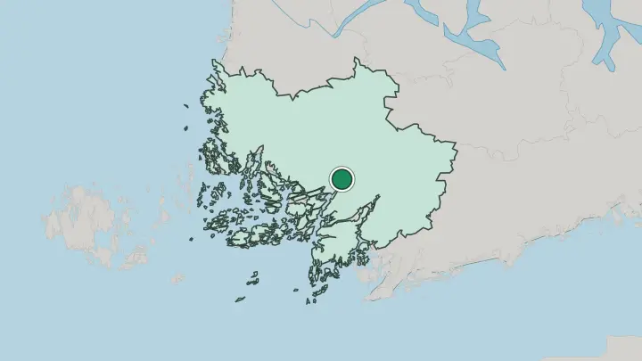 Map of Paimio in Finland