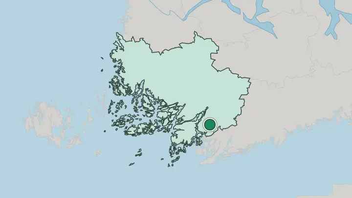 Map of Perniö in Finland