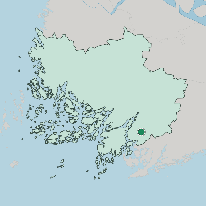 Map showing Perniö — In Varsinais-Suomi