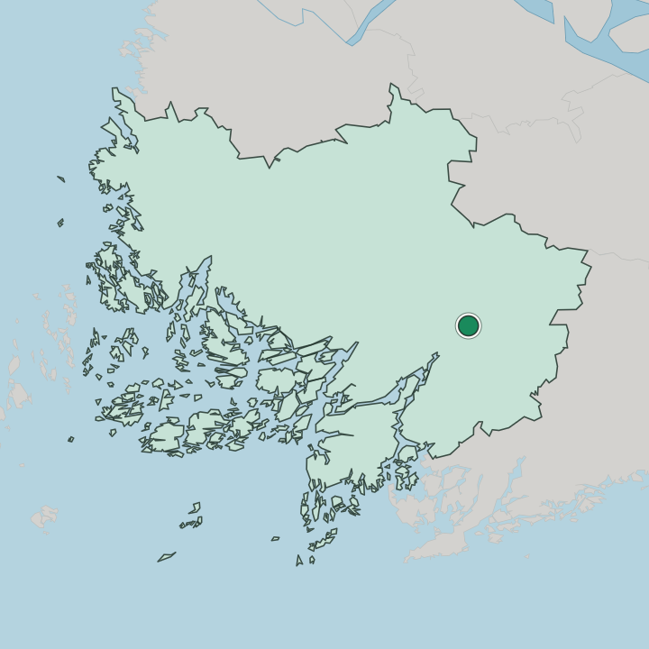 Map showing Pertteli — In Varsinais-Suomi