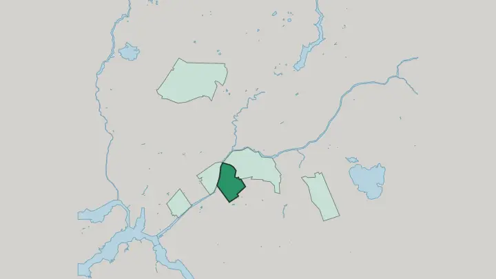 Map of I kaupunginosa in Turku