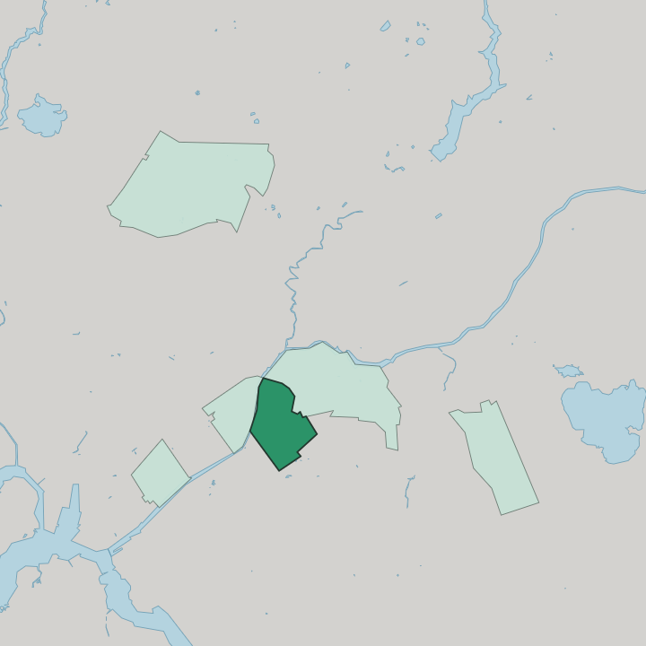 Map showing I kaupunginosa — In Turku