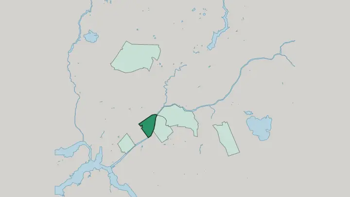 Map of VI kaupunginosa in Turku