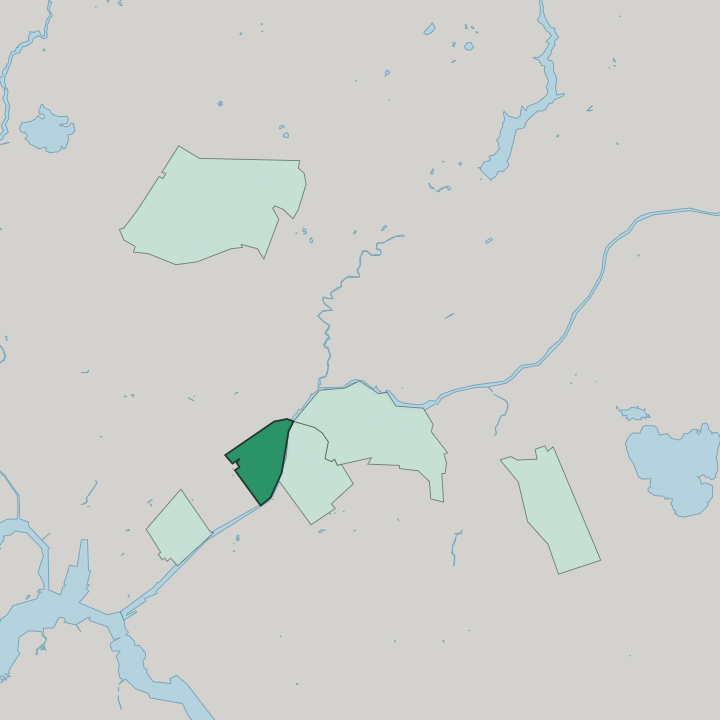 Map showing VI kaupunginosa — In Turku