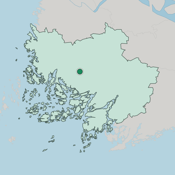 Map showing Vahto — In Varsinais-Suomi