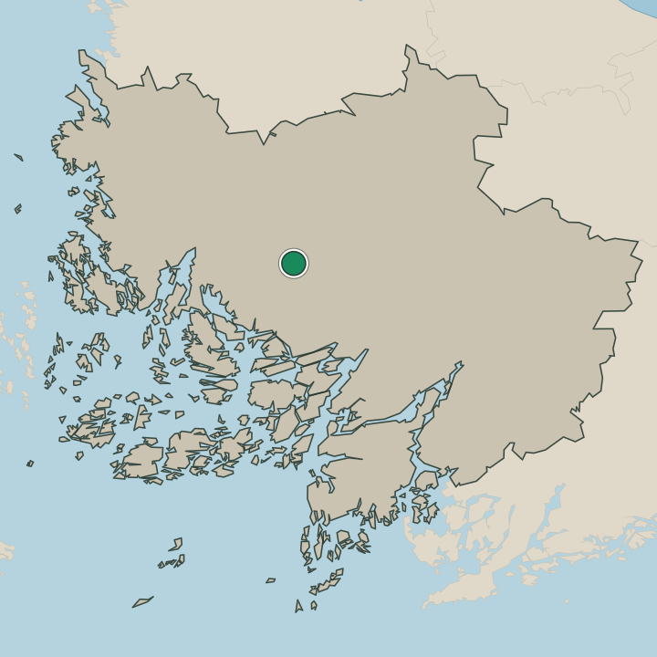 Map showing Vahto in Varsinais-Suomi