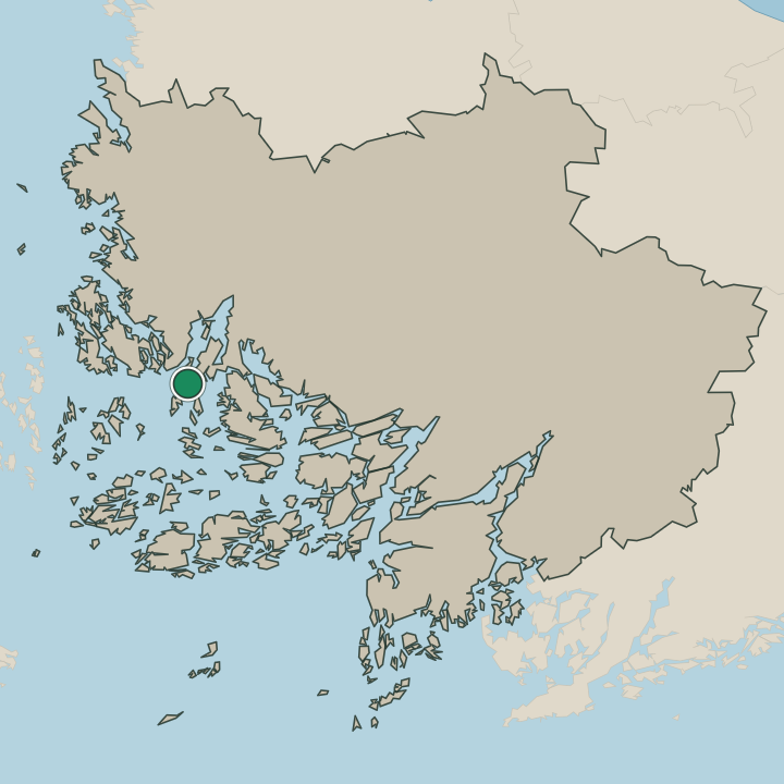Map showing Velkua in Varsinais-Suomi