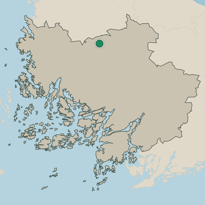 Map showing Yläne in Varsinais-Suomi
