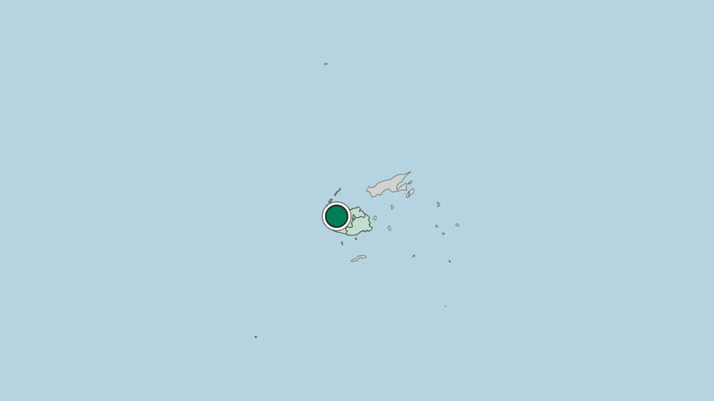 Map of Lautoka in Fiji