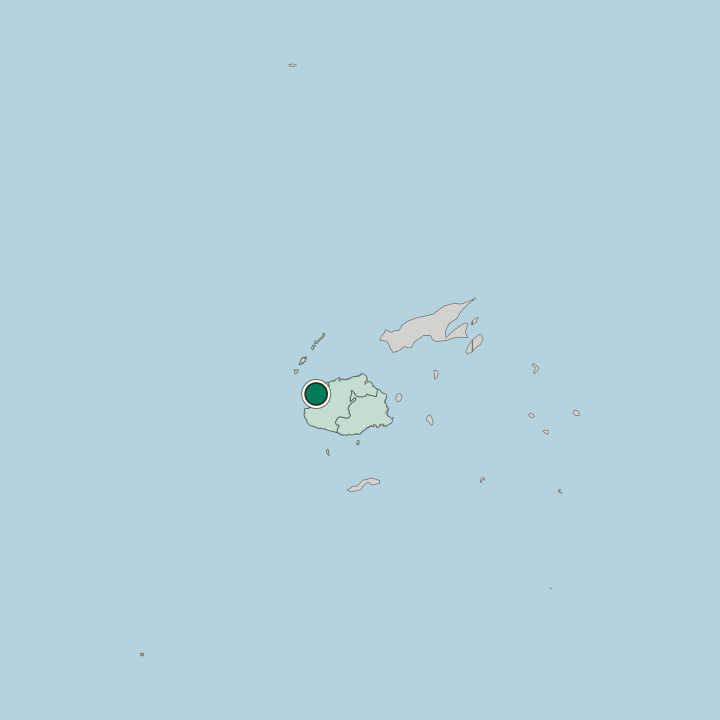Map showing Lautoka — In Fiji