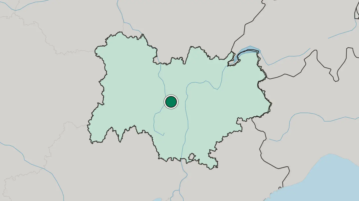 Map of Saint-Étienne in France
