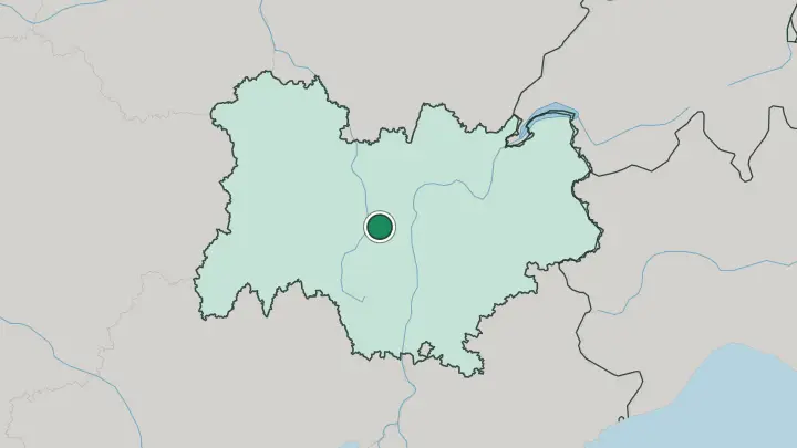 Map of Saint-Étienne in France