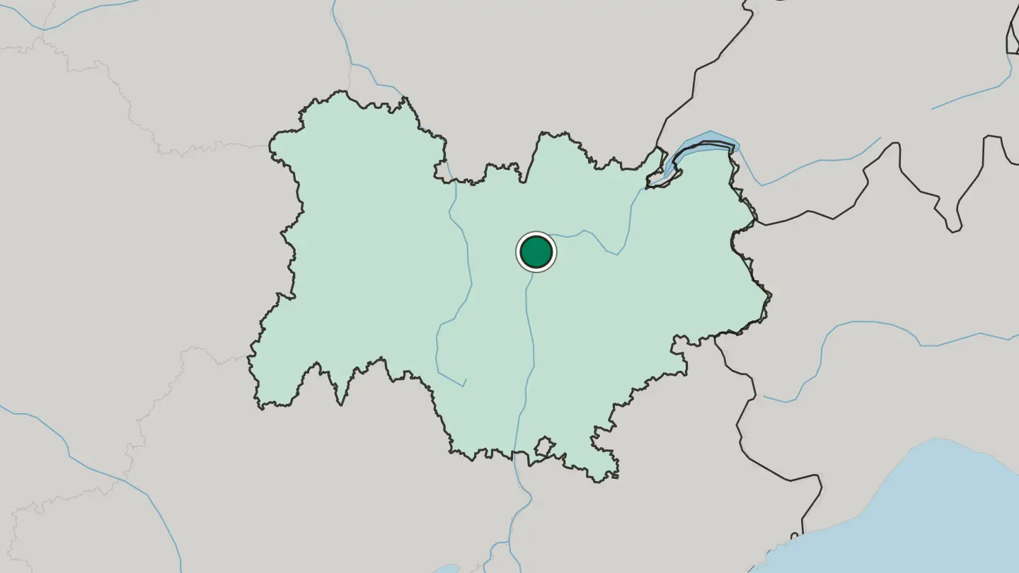 Map of Vénissieux in France