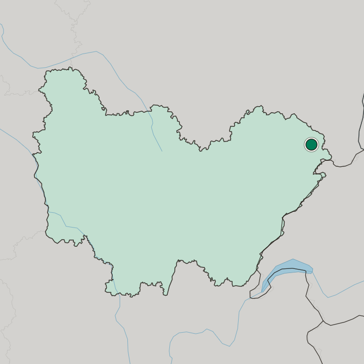 Map showing Belfort — In Bourgogne-Franche-Comté