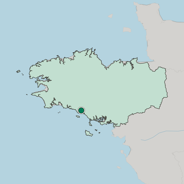 Map showing Lorient — In Bretagne