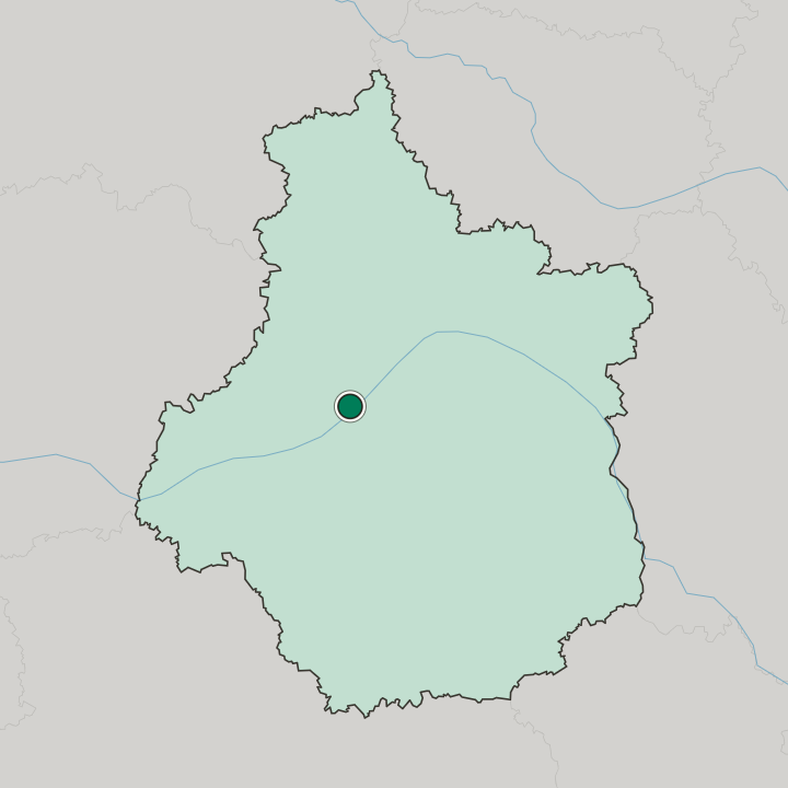 Map showing Blois — In Centre-Val de Loire